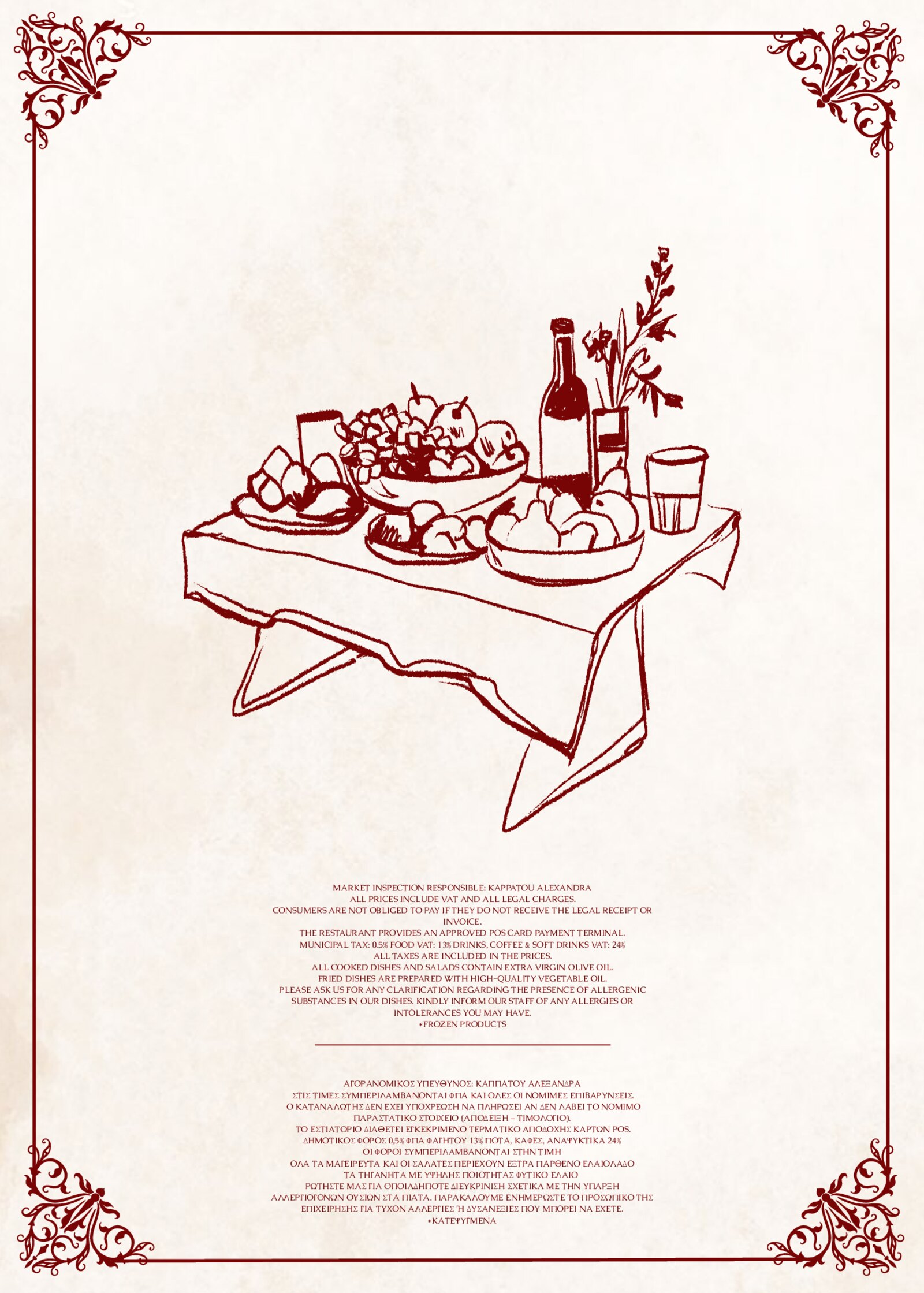 LA TAVOLATA menu page 12